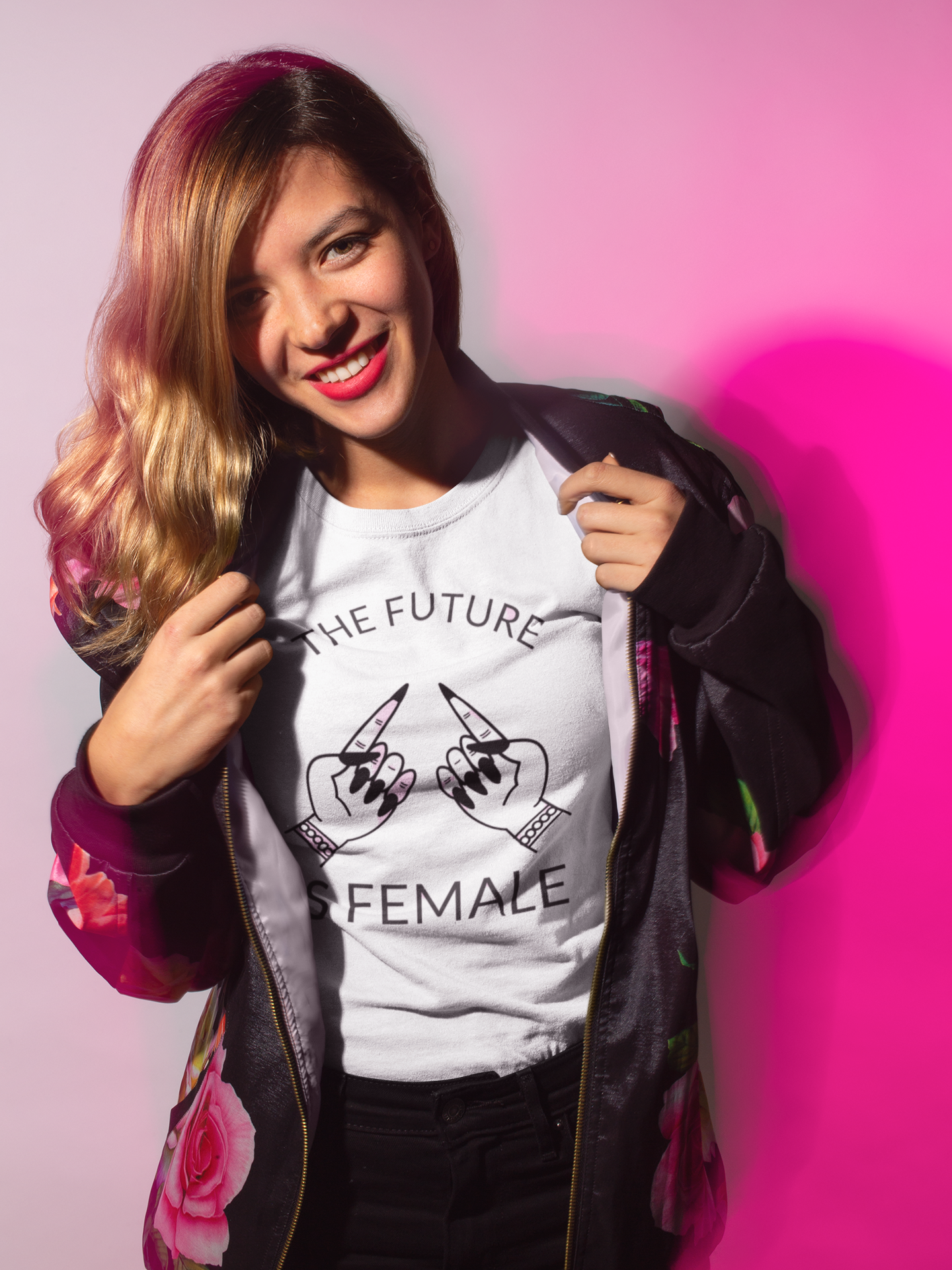 JC's 100% Premium Cotton "The Future is Female" T-Shirt