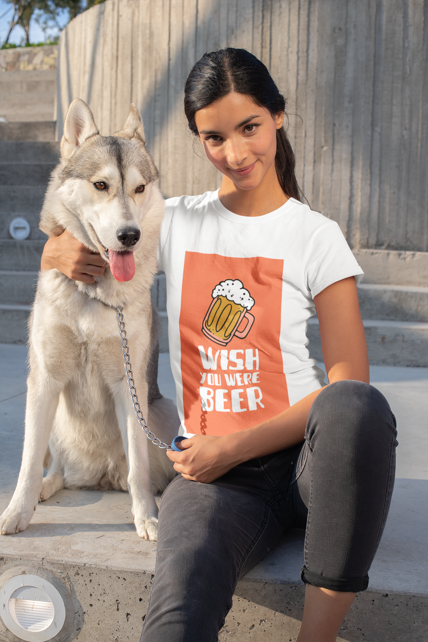 JC's 100% Premium Cotton "Wish you were Beer" T-Shirt for Him and Her