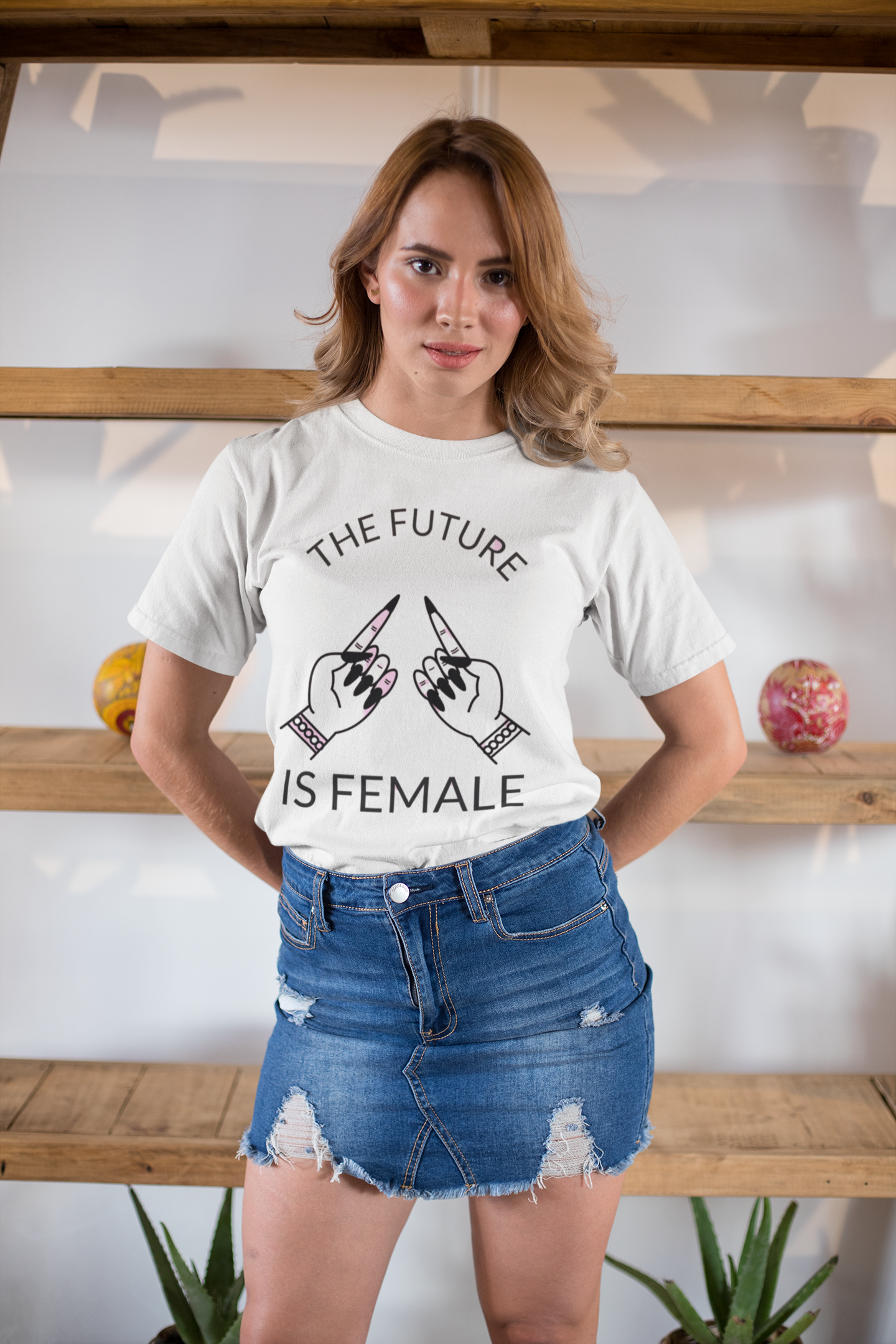 JC's 100% Premium Cotton "The Future is Female" T-Shirt