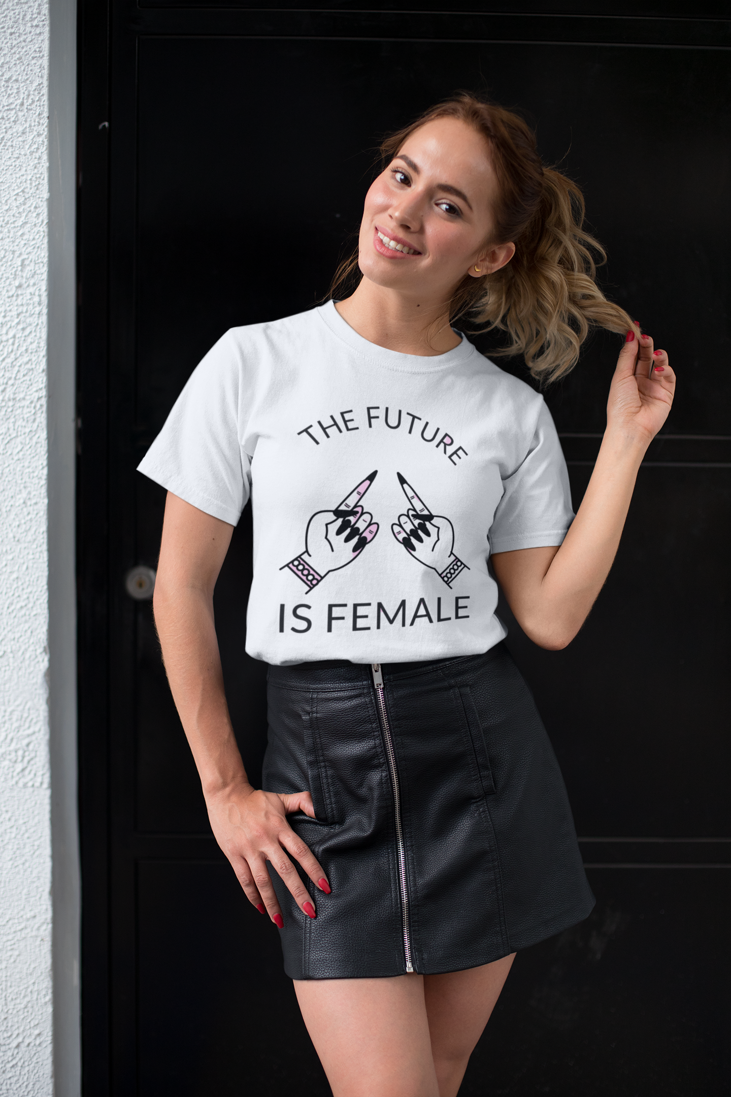 JC's 100% Premium Cotton "The Future is Female" T-Shirt