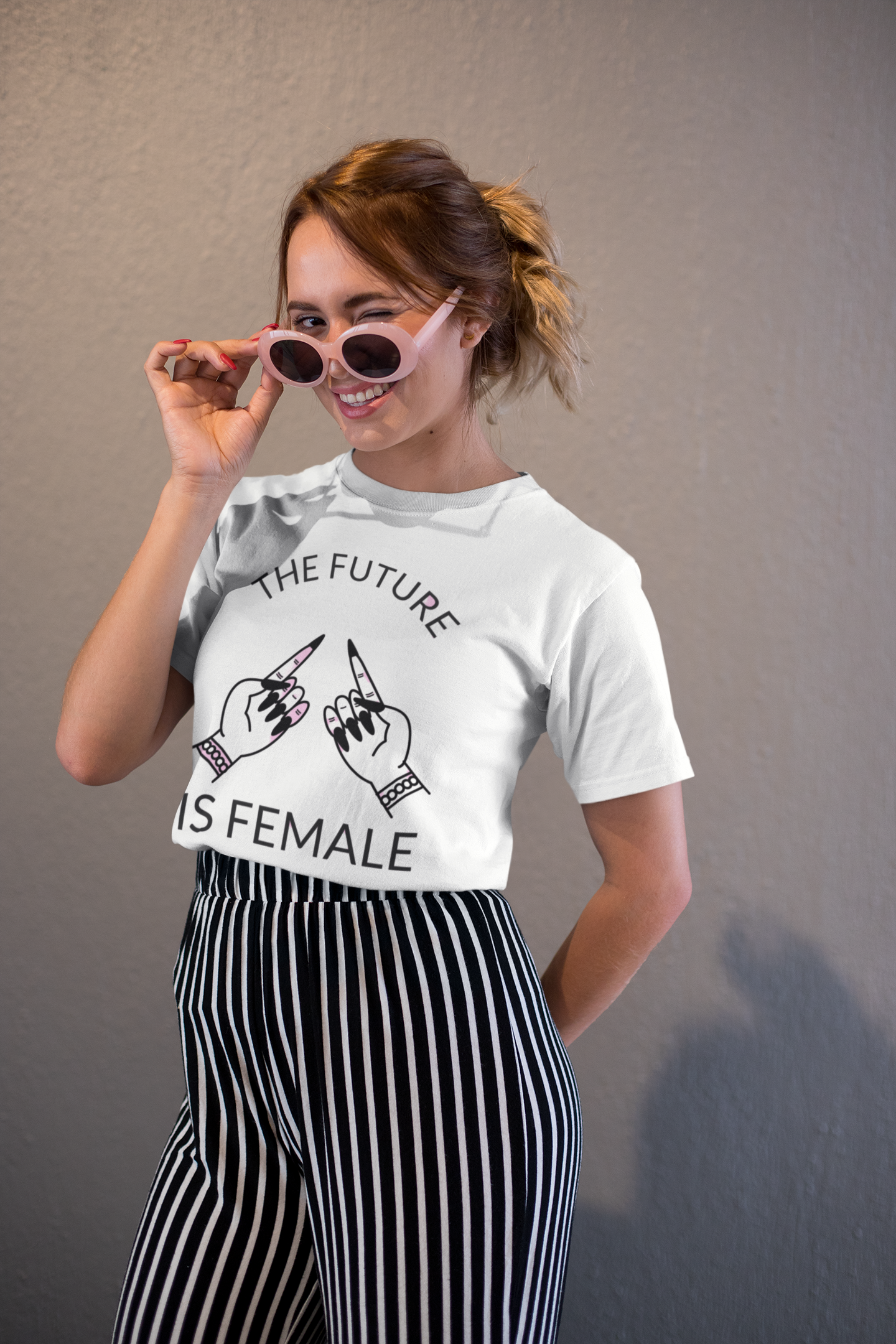 JC's 100% Premium Cotton "The Future is Female" T-Shirt