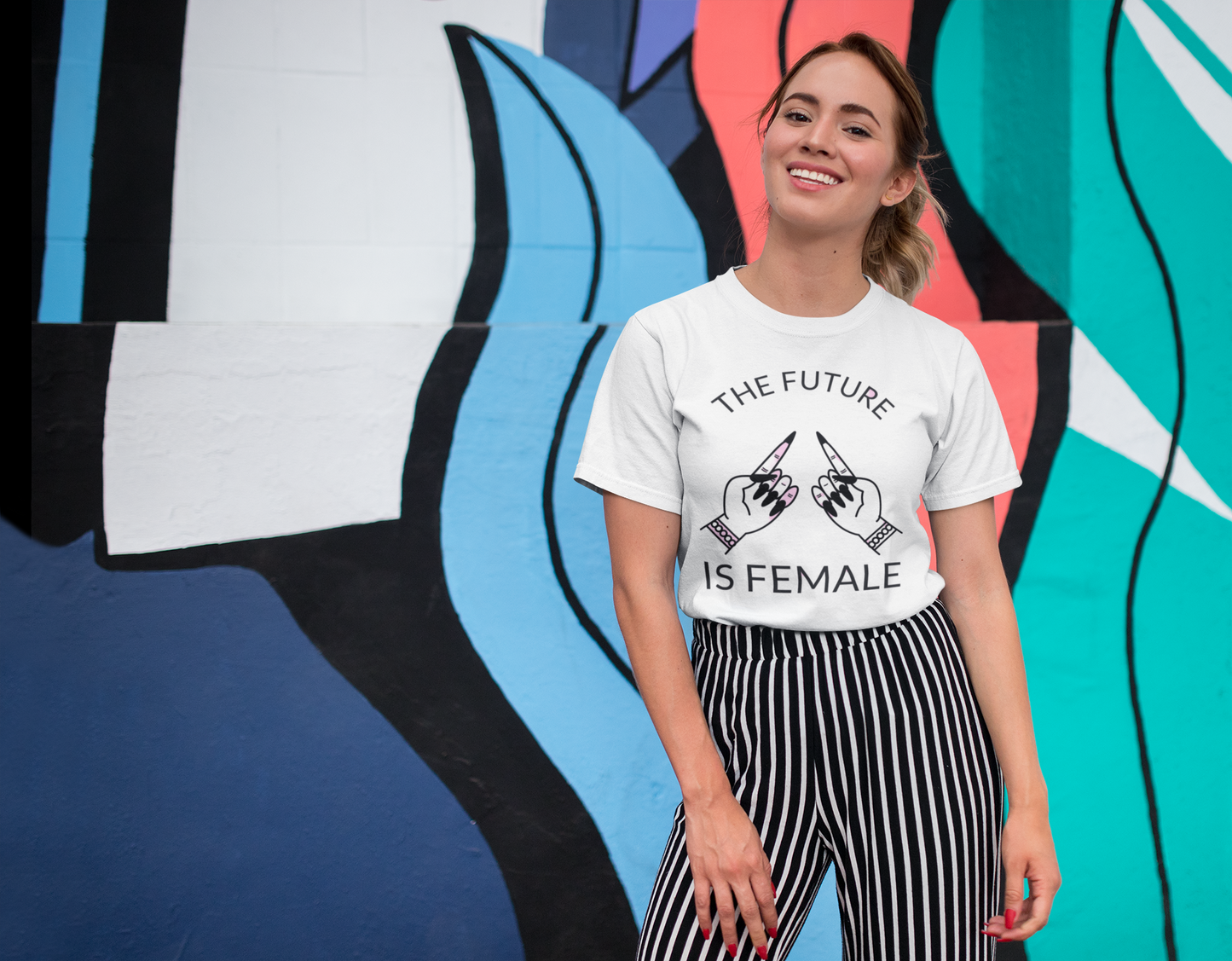 JC's 100% Premium Cotton "The Future is Female" T-Shirt